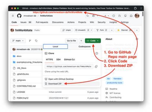 GitHub Code Zip Download Explanation