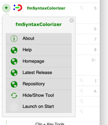 fmWorkmate Tool Menu