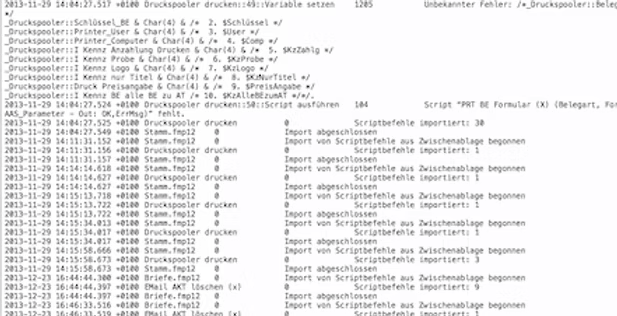 import.log file sample