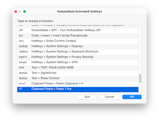 fmAutoMate Extended Hotkeys